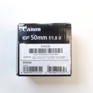 Canon EF 50mm f/1.8 II Standard Lens (52mm)