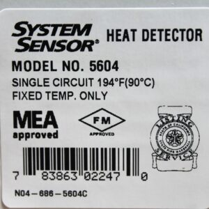 System Sensor 5604 Mechanical Heat Detector