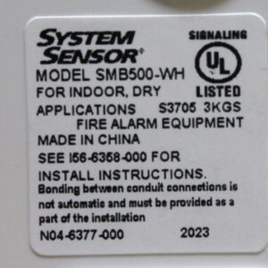 System Sensor SMB500-WH Surface Mount Box