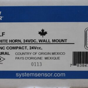 System Sensor HGWLZA-LF L-Series Indoor Low Frequency Compact Sounder